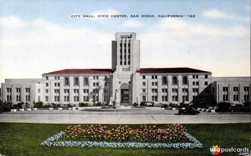 Pictures of San Diego, California: City Hall, Civic Center