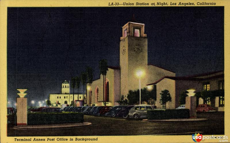 Pictures of Los Angeles, California: Union Station and Terminal Annex Post Office in background