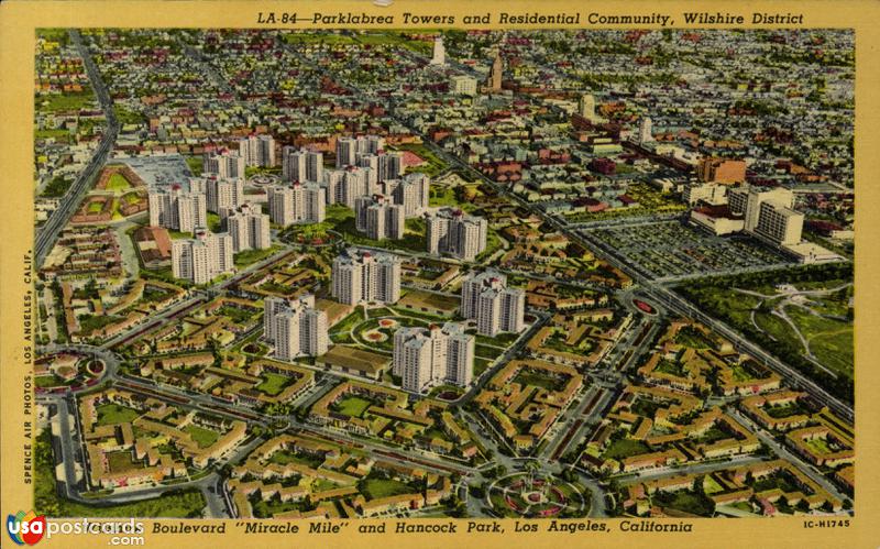 Pictures of Los Angeles, California: Parklabrea Towers and Residential Community, Wilshire Boulevard and Hancock Park