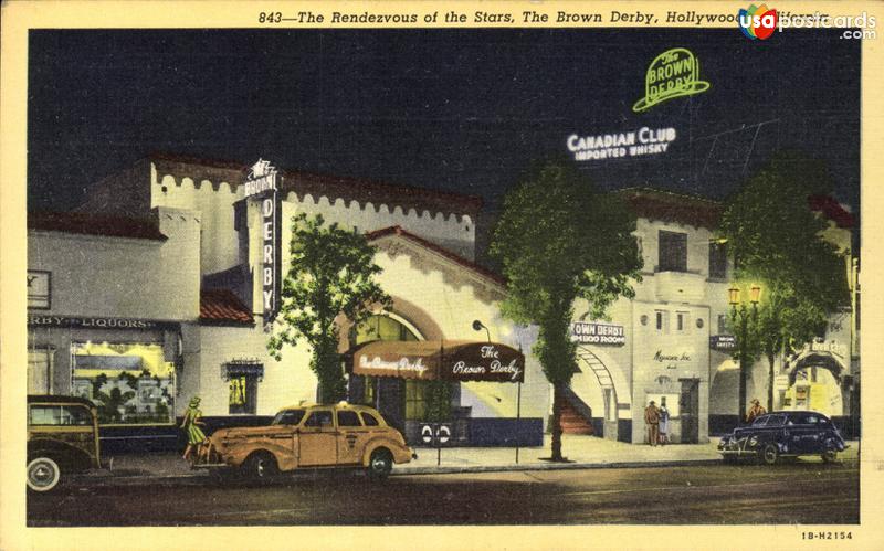 Pictures of Hollywood, California: The rendezvous of the stars, The Brown Derby
