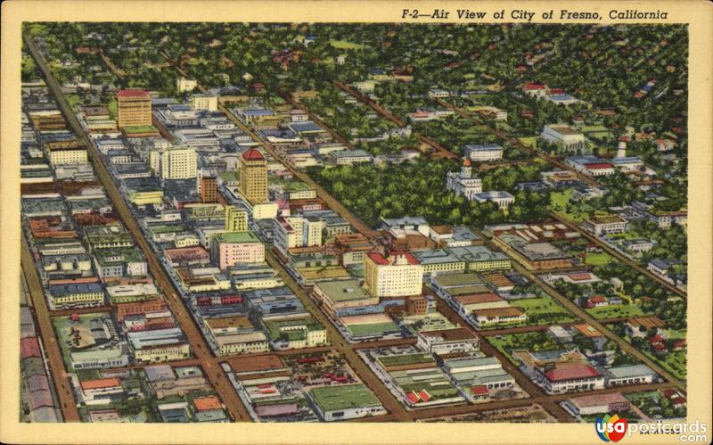 Pictures of Fresno, California: Aerial view of Fresno