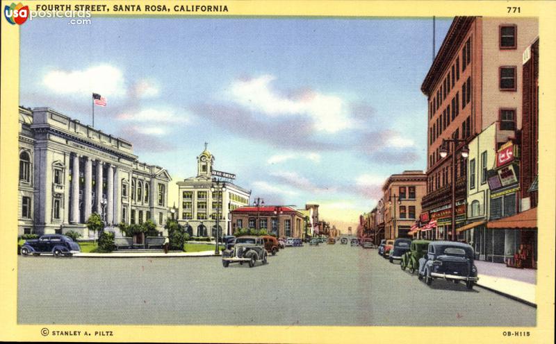 Pictures of Santa Rosa, California: Fourth Street