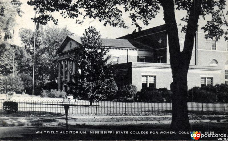Pictures of Columbus, Mississippi: Whitfield Auditorium, Mississippi State College for Women