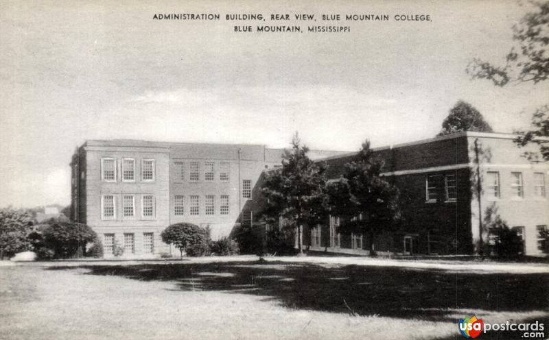 Pictures of Blue Mountain, Mississippi: Administration Building, rear view, Blue Mountain College