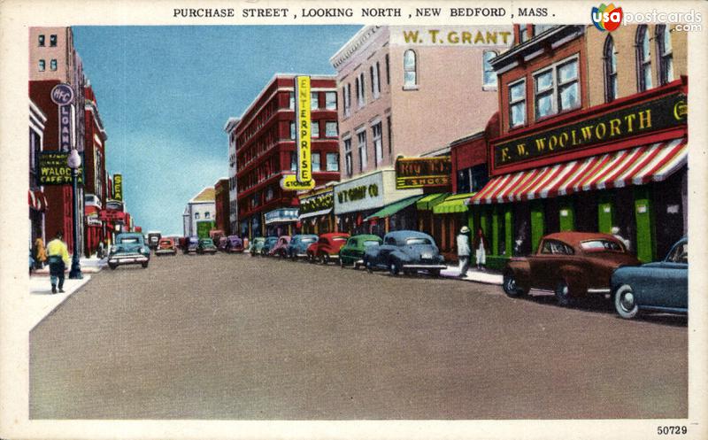 Pictures of New Bedford, Massachusetts: Purchase Street, looking North