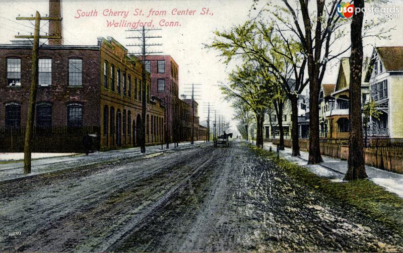 Pictures of Wallingford, Connecticut: South Cherry Street, from Center Street