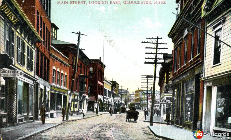 Pictures of Gloucester, Massachusetts: Main Street, looking East