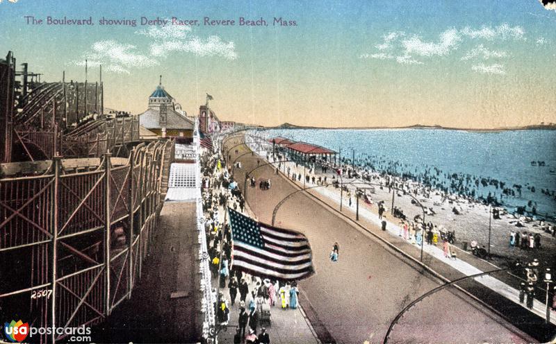 Pictures of Revere Beach, Massachusetts: The Boulevard, showing Derby Racer