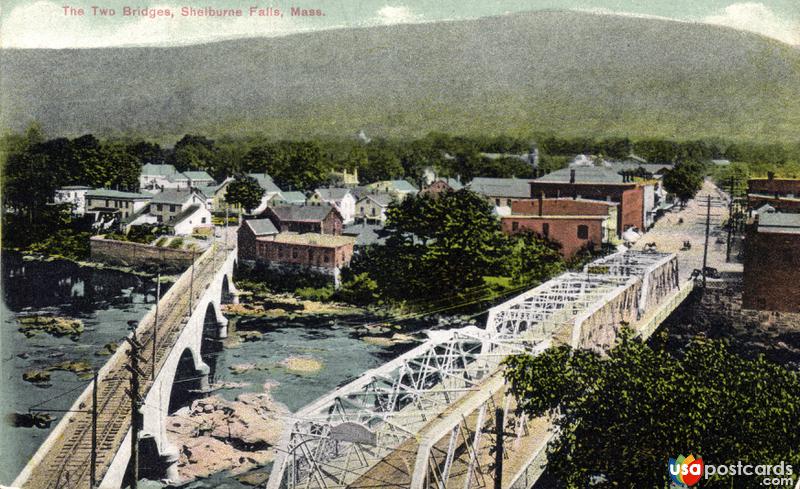 Pictures of Shelburne Falls, Massachusetts: The Two Bridges
