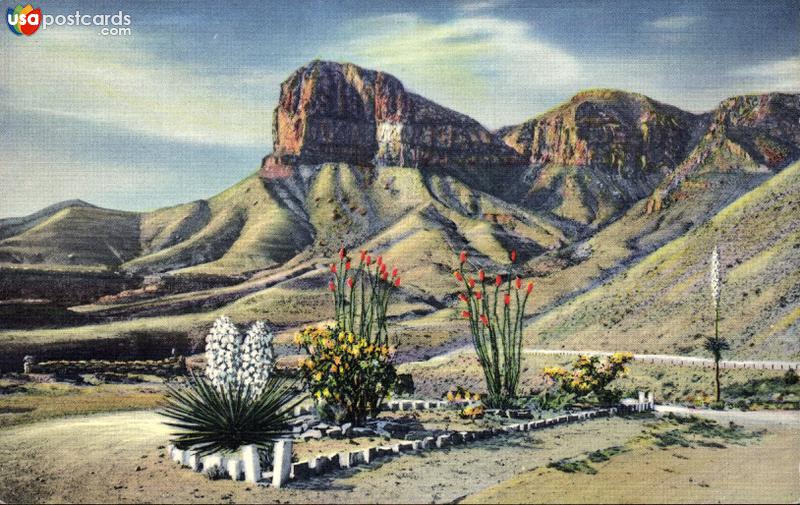Pictures of Guadalupe Mountains, Texas: Sierra de Guadalupe, and El Capitan