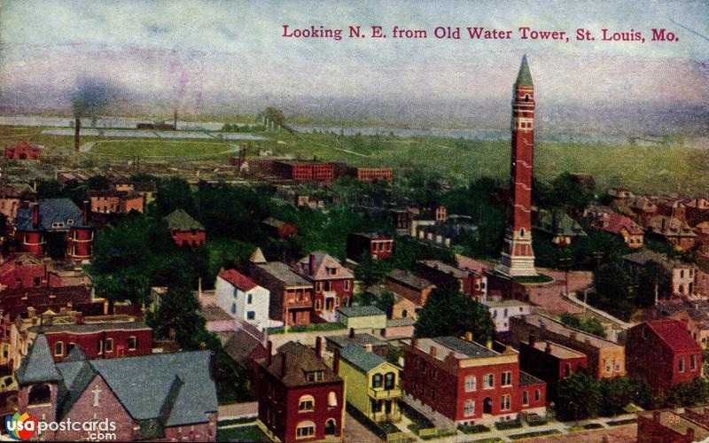 Pictures of St. Louis, Missouri: Looking Northeast from Old Water Tower