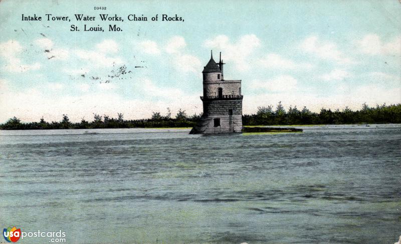 Pictures of St. Louis, Missouri: Intake Tower, Water Works, Chain of Rocks