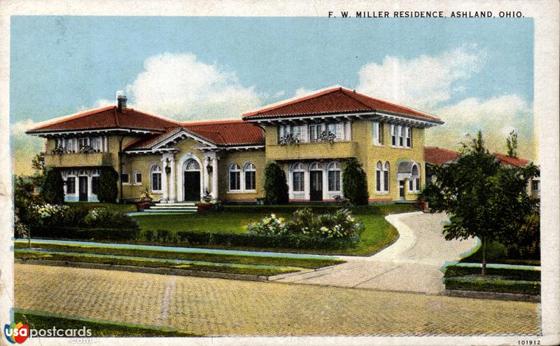 Pictures of Ashland, Ohio: F. W. Miller Residence