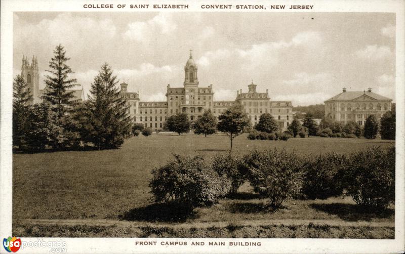 Pictures of Convent Station, New Jersey: College of Saint Elizabeth, front Campus and main building