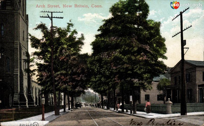 Pictures of New Britain, Connecticut: Arch Street