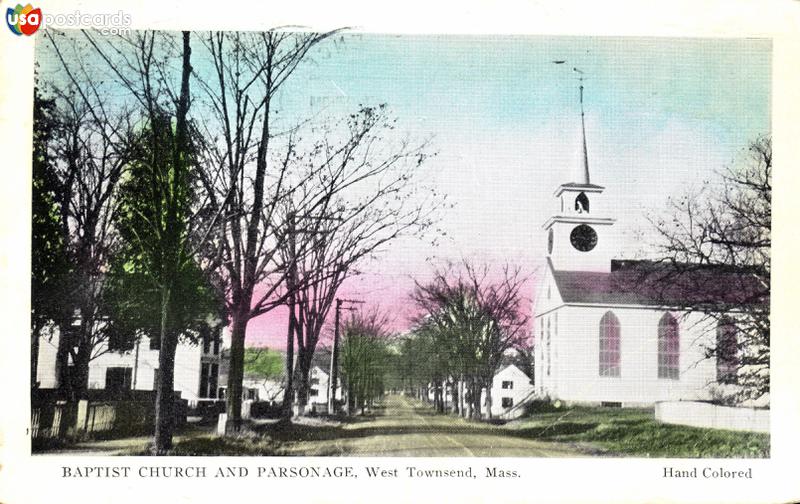 Pictures of West Townsend, Massachusetts: Baptist Church and Parsonage