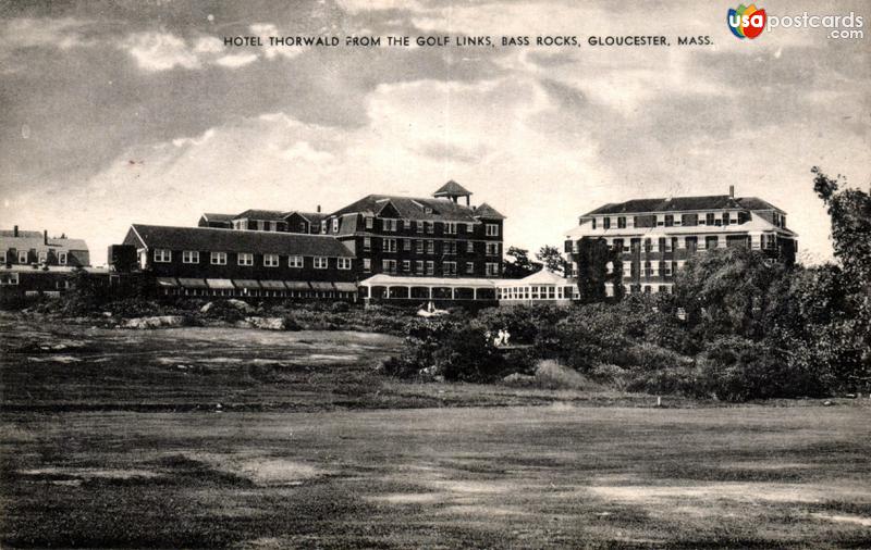 Pictures of Gloucester, Massachusetts: Hotel Thorwald, from the gold links, Bass Rocks