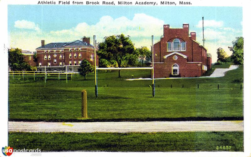 Pictures of Milton, Massachusetts: Athletic Field from Brook Road, Milton Academy