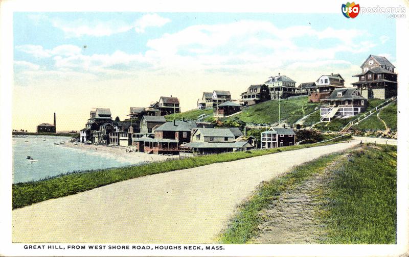 Pictures of Houghs Neck, Massachusetts: Great Hill, from West Shore Road