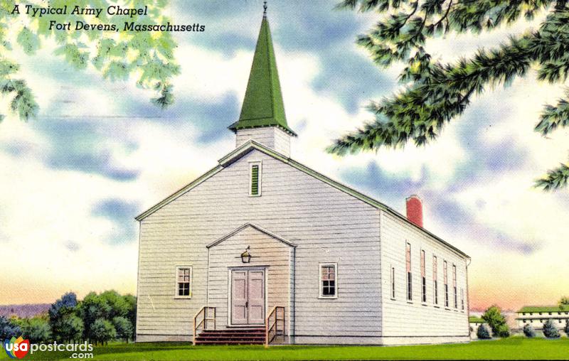 Pictures of Fort Devens, Massachusetts: A typical Army Chapel