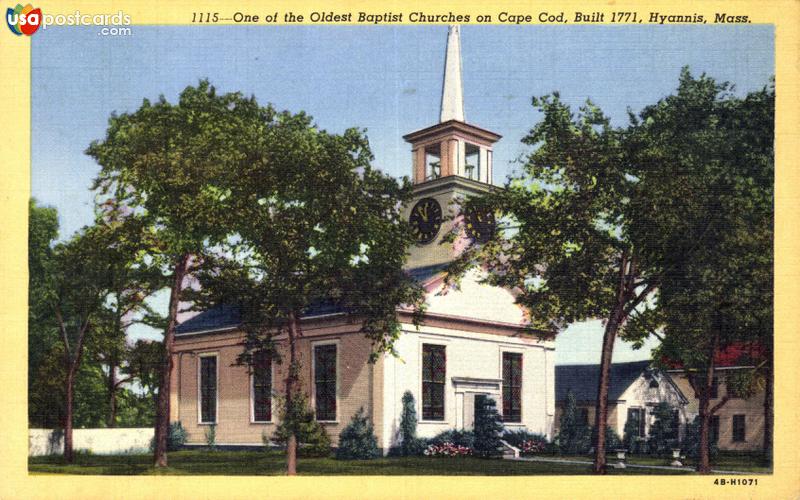Pictures of Hyannis, Massachusetts: One of the oldest Baptist Churches on the Cape Cod