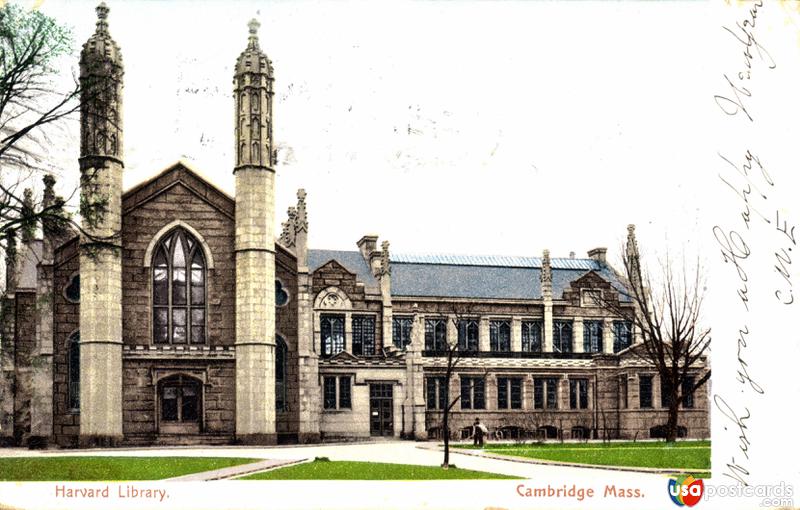 Pictures of Cambridge, Massachusetts: Harvard University Library