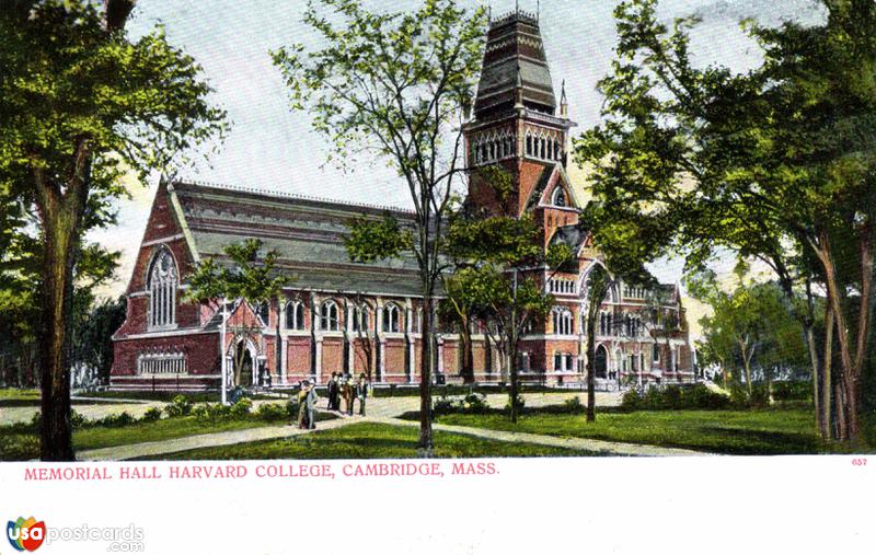 Pictures of Cambridge, Massachusetts: Memorial Hall Harvard College