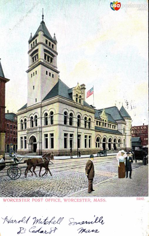 Pictures of Worcester, Massachusetts: Worcester Post Office