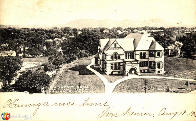 Pictures of Northampton, Massachusetts: Southerly from College Tower