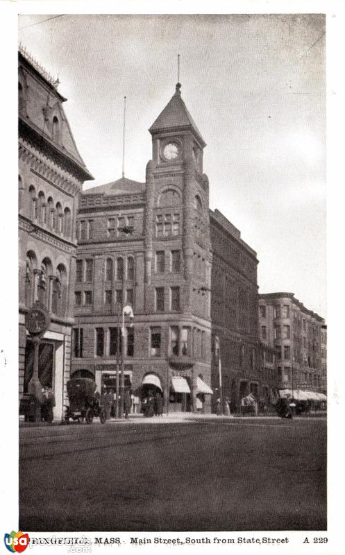 Pictures of Springfield, Massachusetts: Main Street, South from State Street