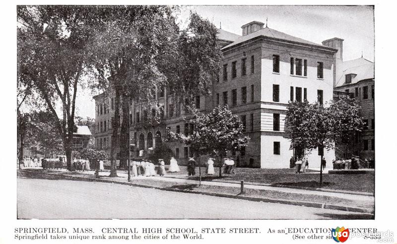 Pictures of Springfield, Massachusetts: Central High School, State Street