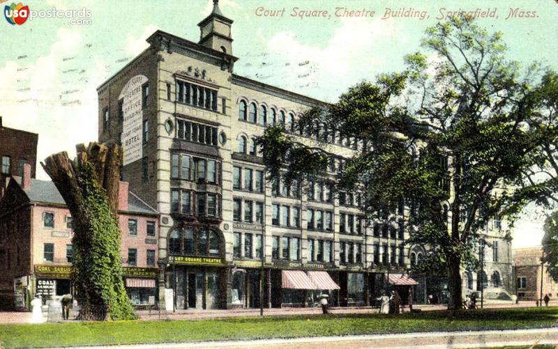 Pictures of Springfield, Massachusetts: Court Square, Theatre Building