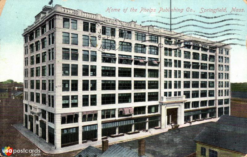 Pictures of Springfield, Massachusetts: Home of the Phelps Publishing Co.