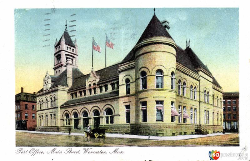Pictures of Worcester, Massachusetts: Post Office, Main Street