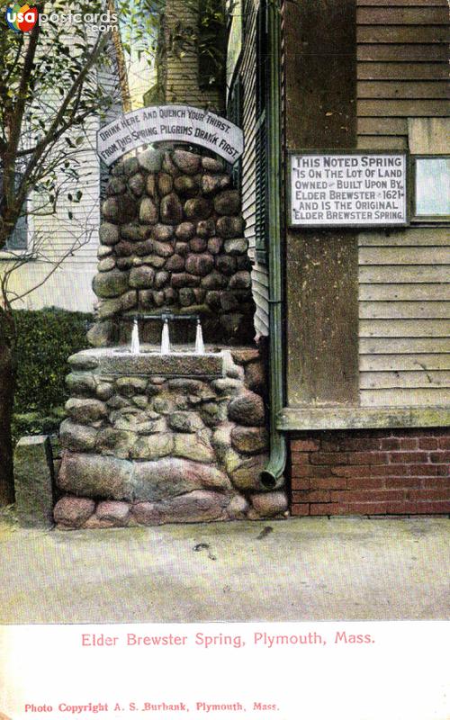 Pictures of Plymouth, Massachusetts: Elder Brewster Spring