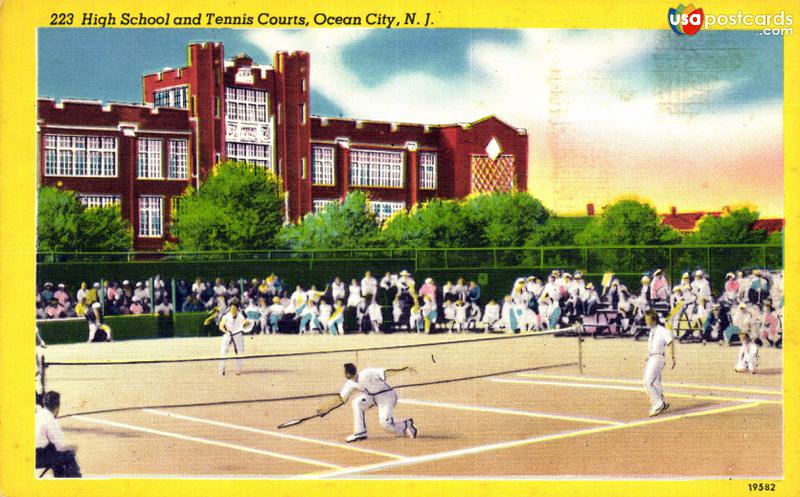Pictures of Ocean City, New Jersey: High School and Tennis Courts