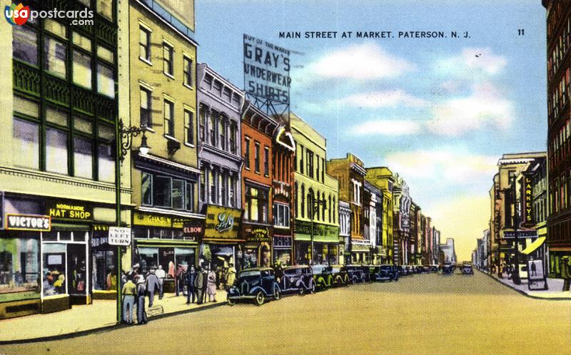 Pictures of Paterson, New Jersey: Main Street at Market