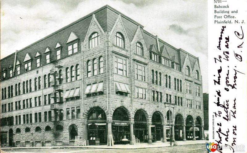 Pictures of Plainfield, New Jersey: Babcock Building and Post Office