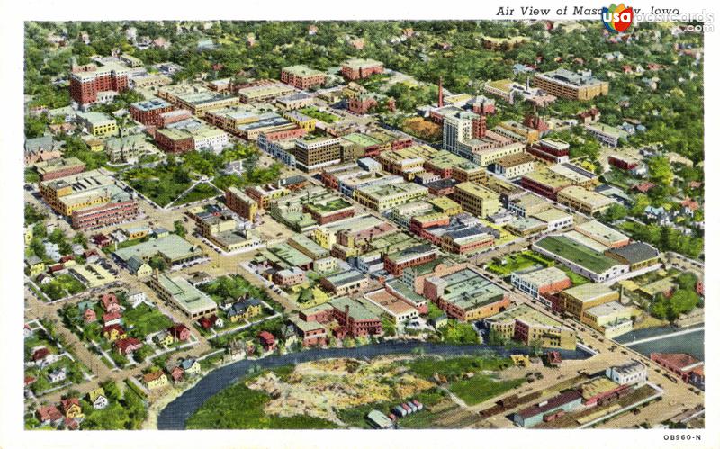 Pictures of Mason City, Iowa: Air view of Mason City