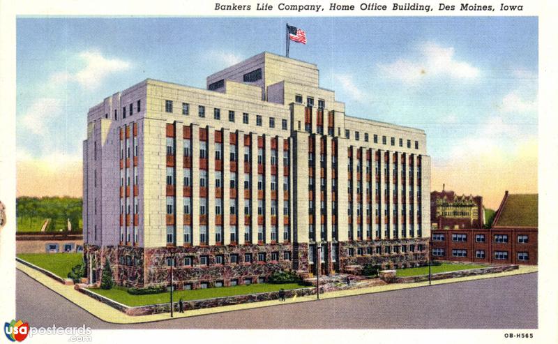 Pictures of Des Moines, Iowa: Bankers Life Company, Home Office Building