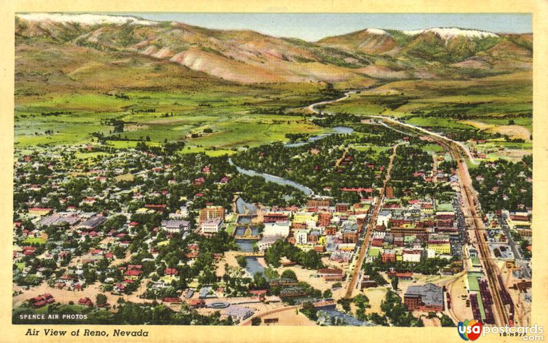 Pictures of Reno, Nevada: Air View of Reno
