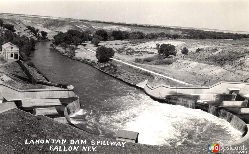 Pictures of Lahontan Dam, Nevada: Lahotan Dam Spillway