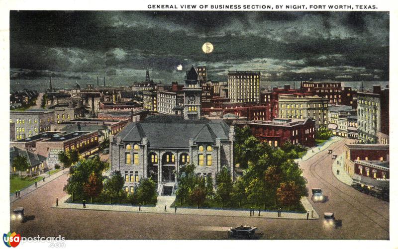 Pictures of Fort Worth, Texas: General View of Business Section