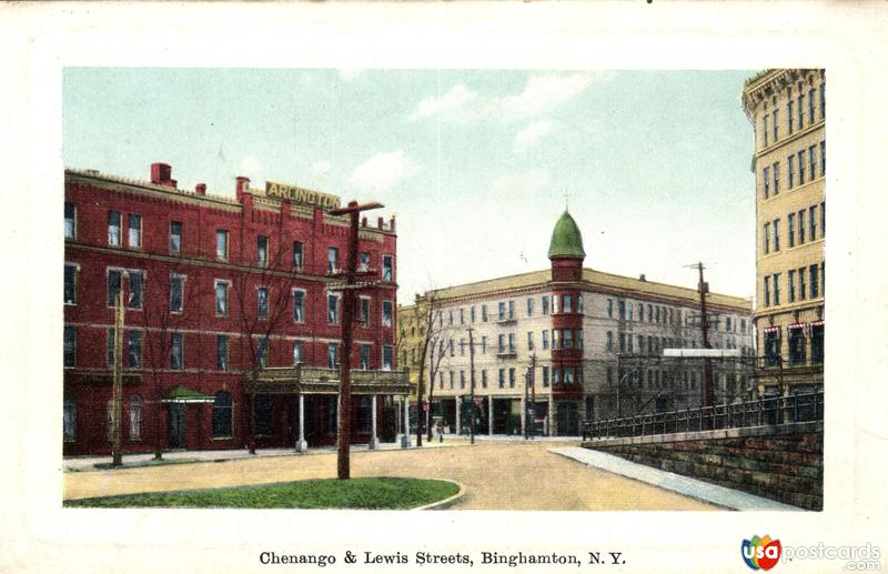 Pictures of Binghampton, New York: Chenango & Lewis Streets