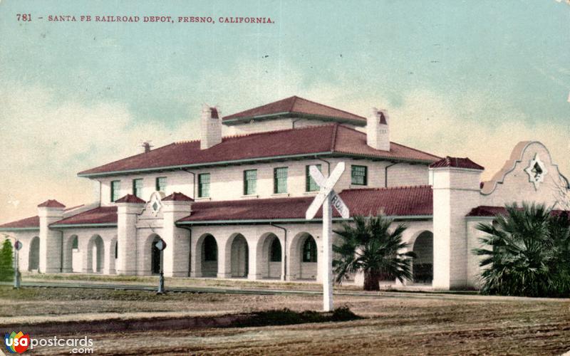 Pictures of Fresno, California: Santa Fe Railroad Depot