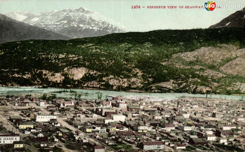 Pictures of Skagway, Alaska: Birdseye View of Skagway