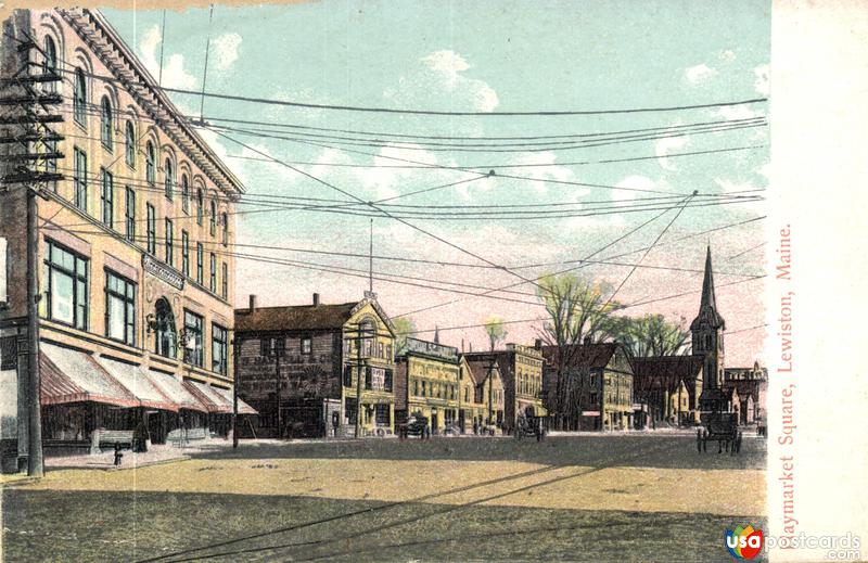 Pictures of Lewiston, Maine: Haymarket Square