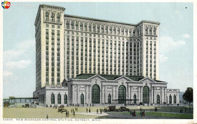 Pictures of Detroit, Michigan: New Michigan Central Station