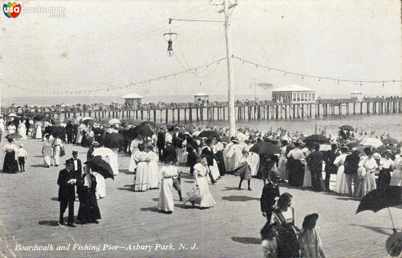 Pictures of Asbury Park, New Jersey: Boardwalk and Fishing Pier
