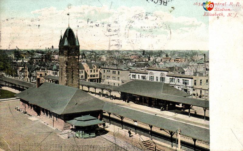 Pictures of Elizabeth, New Jersey: Central R. R. Station